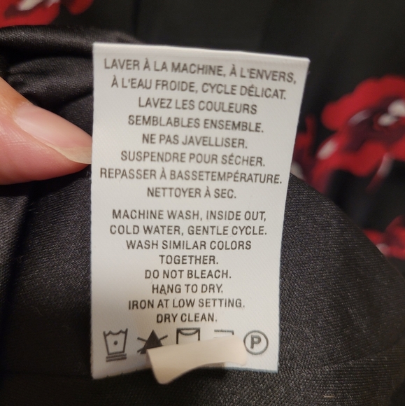 Black with floral print summer dress from Reitmans. US M - Picture 7 of 7